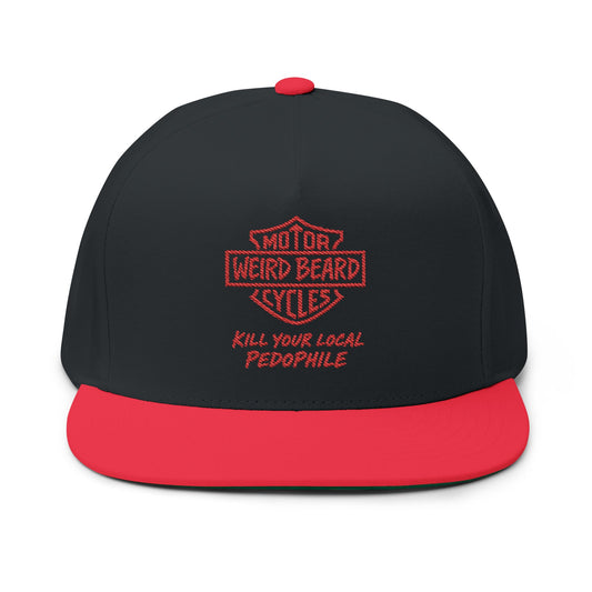 Embroidered Flat Bill Cap – Ride with Purpose
